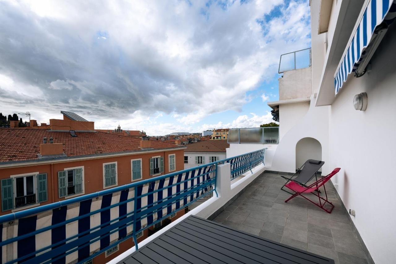 5 Papon - Dernier Etage - Terrasse A Ciel Ouvert - Garibaldi Nice Eksteriør billede