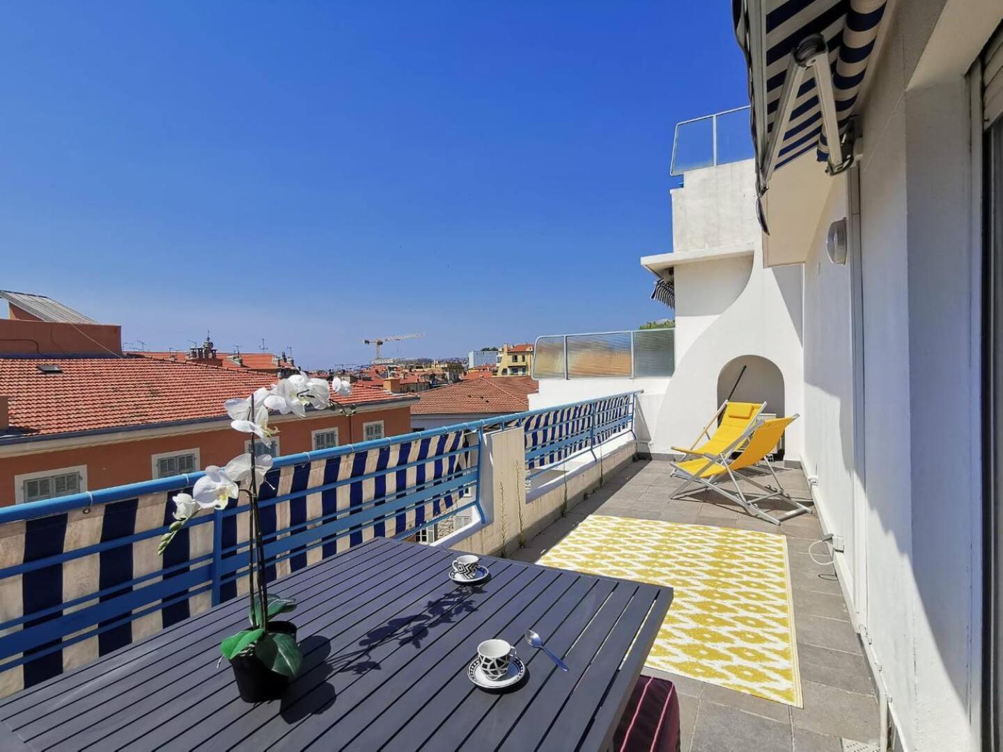 5 Papon - Dernier Etage - Terrasse A Ciel Ouvert - Garibaldi Nice Eksteriør billede